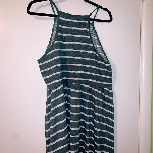 Torrid 2x Green & White Striped Babydoll Top - Picture 2 of 2